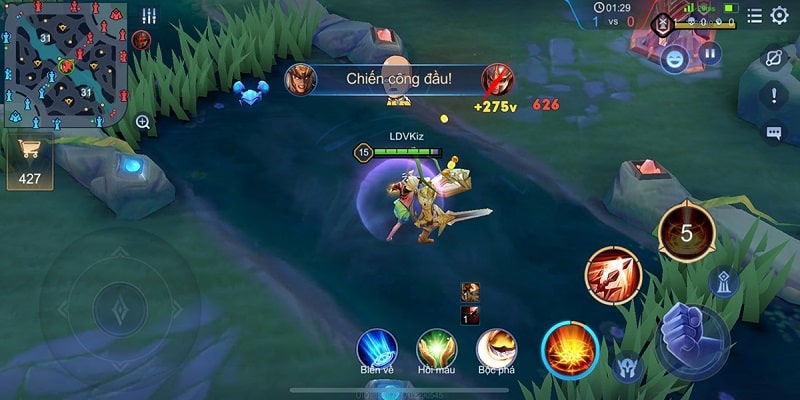 Kèo cược chiến công đầu Arena of Valor mang đến sự kịch tính